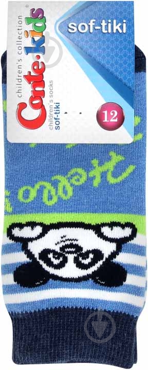 Носки детские для мальчиков Conte-Kids SOF-TIK 229 р.12 светлый джинс - фото 1