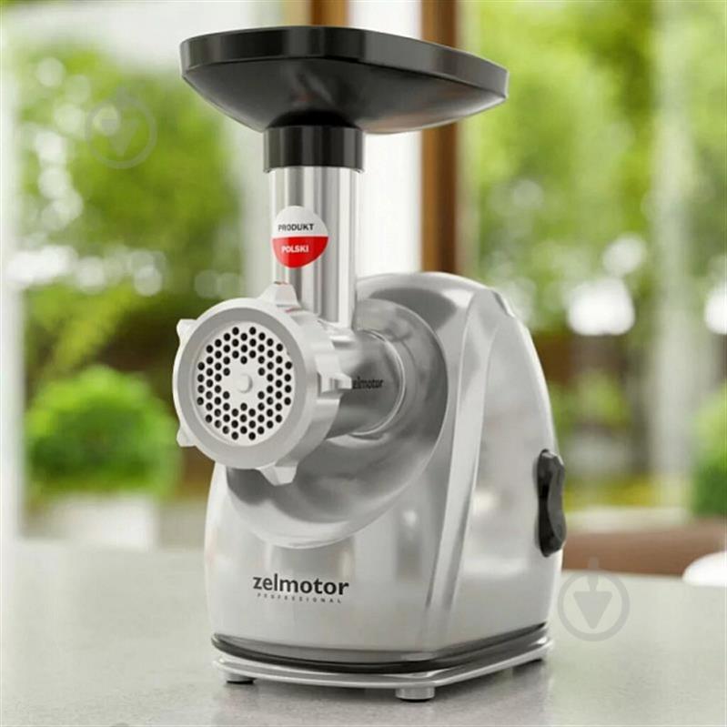 Мясорубка Zelmotor 489.8 UA Silver - фото 2