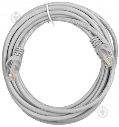 Патч-корд 2E Cat 5e,UTP,RJ45, 26AWG ,7/0.16 CCA, PVC 3 м серый - фото 2