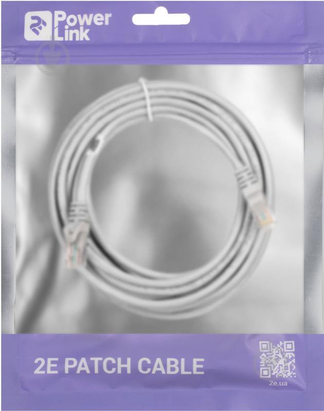 Патч-корд 2E Cat 5e UTP 26AWG 2E-PC5ECA-500GRY 5 м серый - фото 3