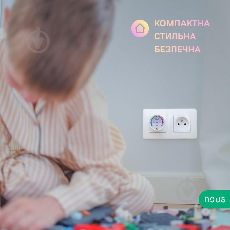 Умная розетка Nous A8 Smart Wifi Socket белый - фото 8