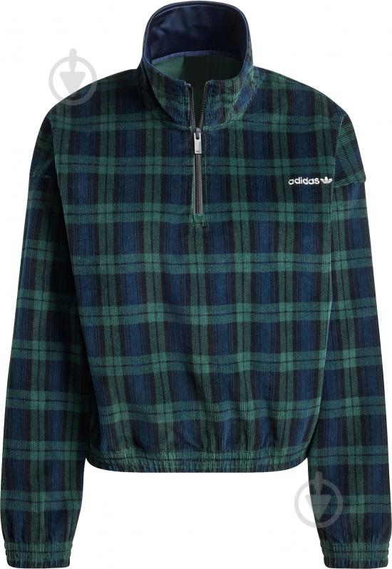 Джемпер Adidas TARTAN HALF ZIP IX1054 р.S синий - фото 6