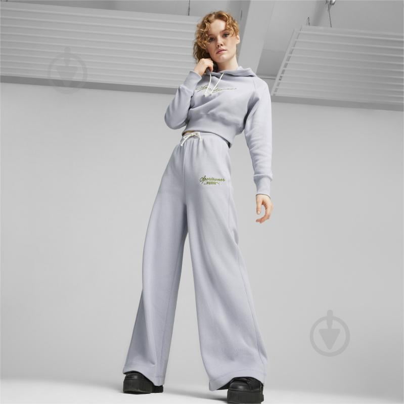 Штани Puma CLASSICS+ RELAXED SWEATPANTS 62427463 р. L блакитний - фото 3