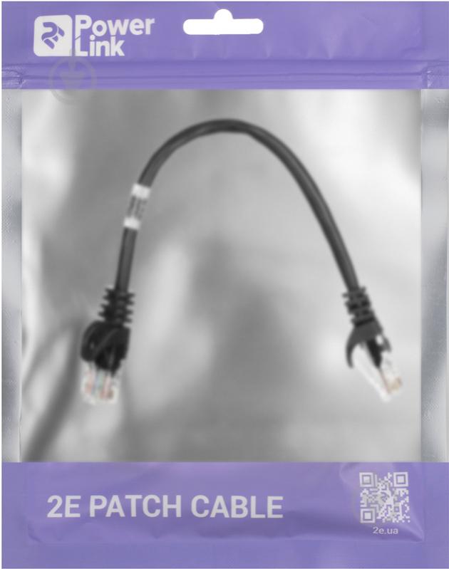 Патч-корд 2E Cat 5e UTP 26AWG 2E-PC5ECOP-020BK 0,2 м черный - фото 3