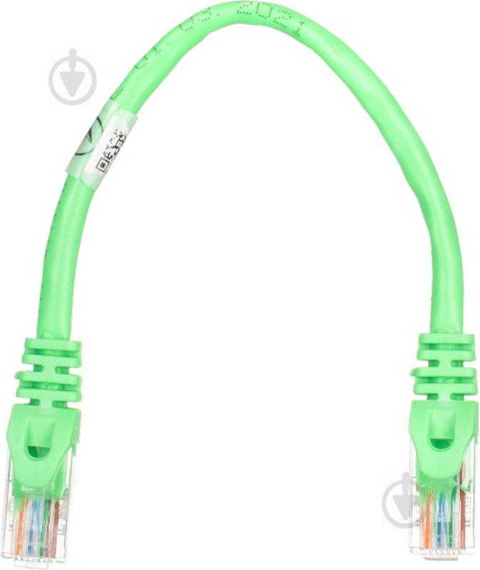 Патч-корд 2E Cat 5e UTP 26AWG 2E-PC5ECOP-020GRN 0,2 м зеленый - фото 2