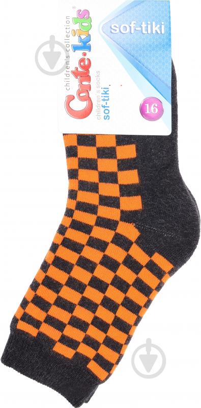 Носки детские для мальчиков Conte-Kids SOF-TIK 226 р.18 оранжевый - фото 1
