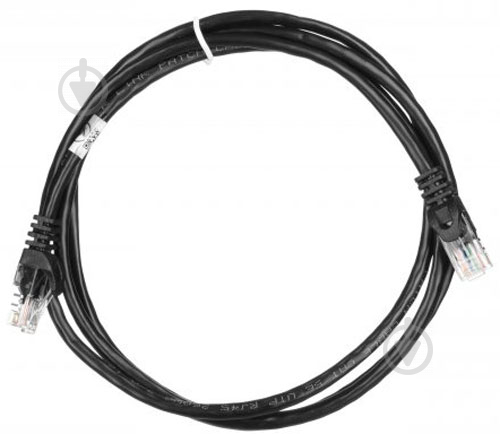 Патч-корд 2E Cat 5e,UTP,RJ45, 26AWG ,7/0.16 Cu, PVC 0,5 м черный - фото 2