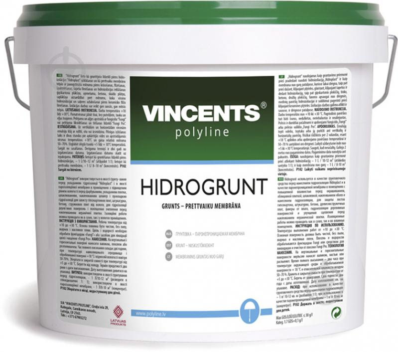 Ґрунтовка VINCENTS POLYLINE Hidrogrunt вологовідштовхуючий 3 л - фото 1