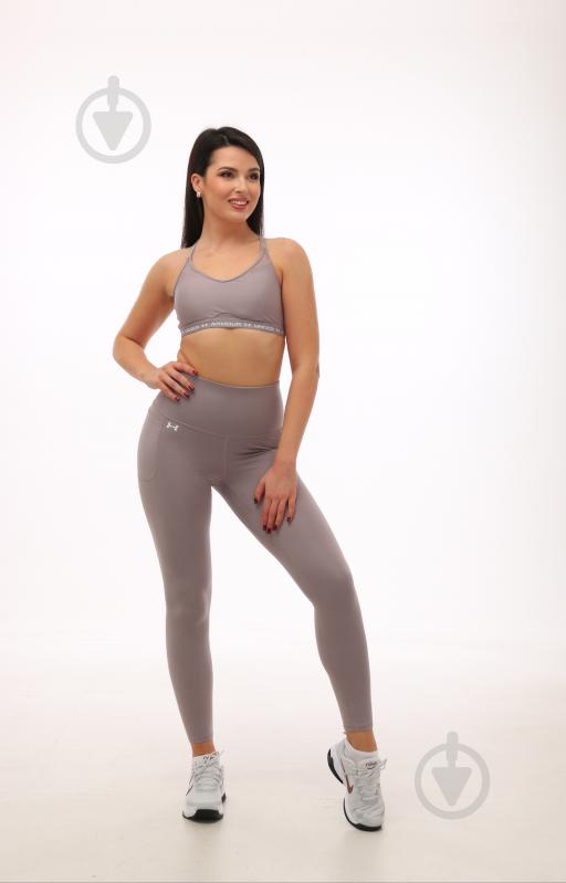 Бра Under Armour UA CROSSBACK LOW BRA 1386424-015 р.XS бежевий - фото 8