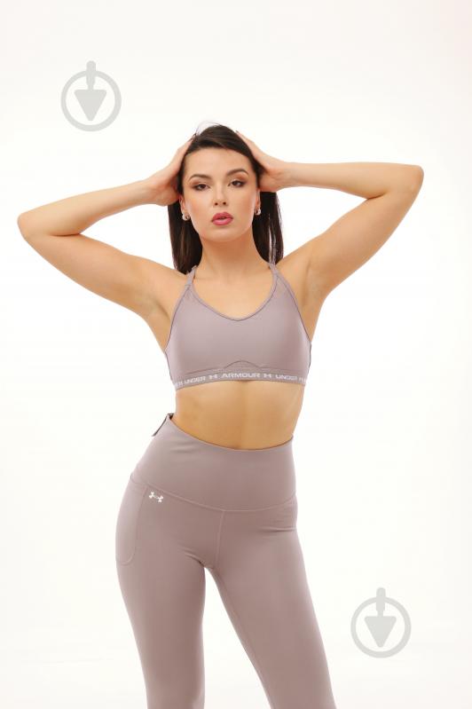 Бра Under Armour UA CROSSBACK LOW BRA 1386424-015 р.XS бежевий - фото 5