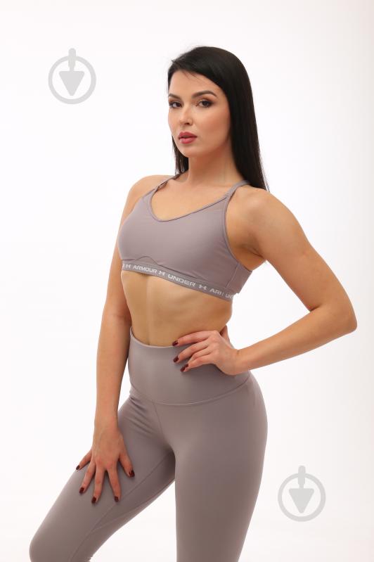 Бра Under Armour UA CROSSBACK LOW BRA 1386424-015 р.XS бежевий - фото 6