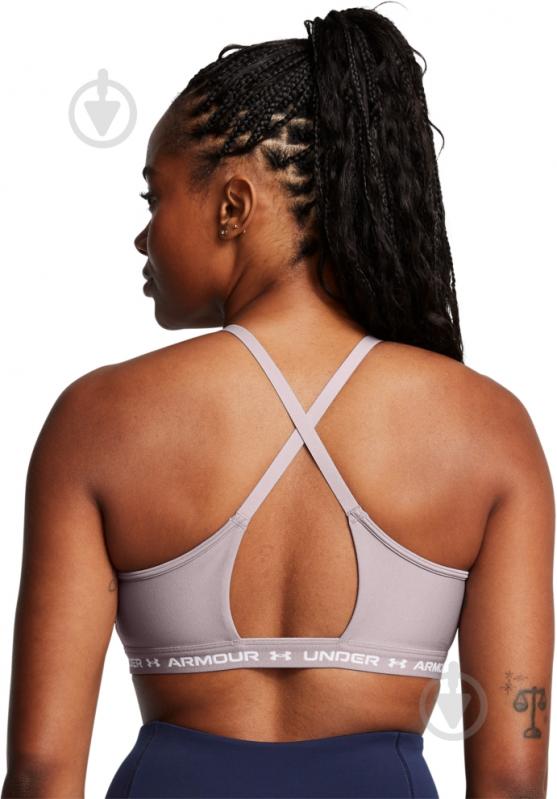 Бра Under Armour UA CROSSBACK LOW BRA 1386424-015 р.XS бежевий - фото 6