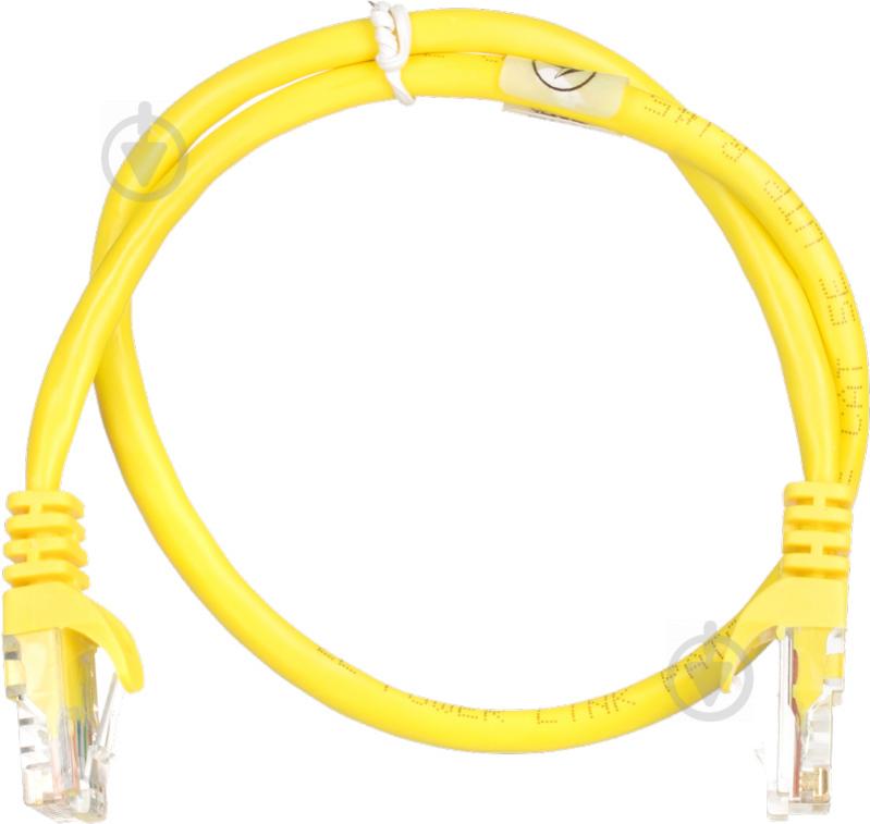 Патч-корд 2E Cat 5e UTP 26AWG 2E-PC5ECOP-050YLW 0,5 м желтый - фото 2