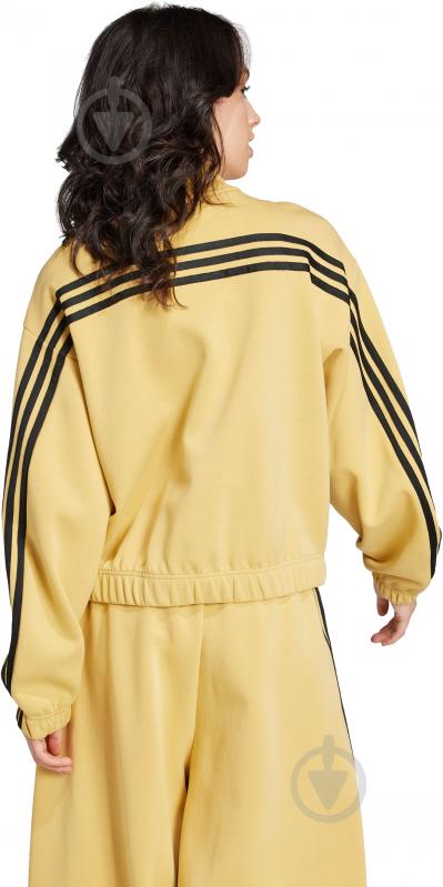 Свитшот Adidas W FI 3S QZ JE8241 р.XL желтый - фото 2