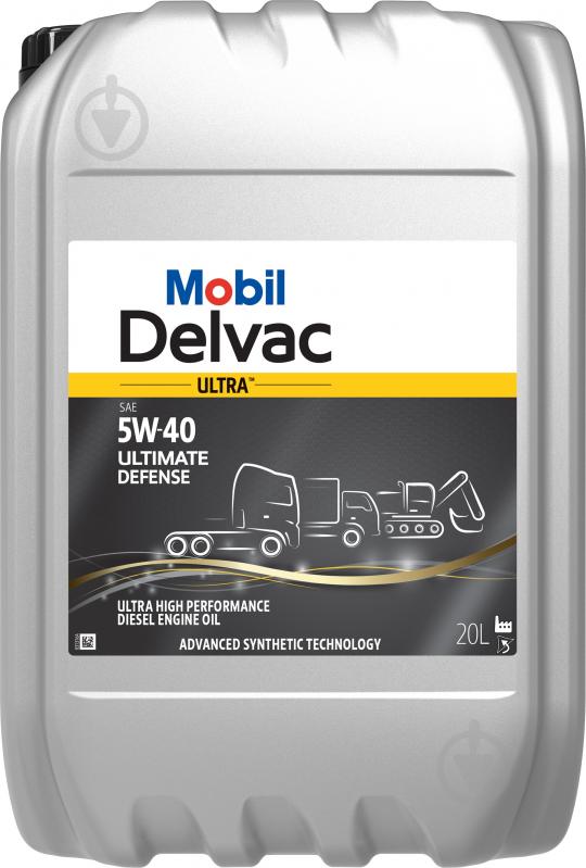 Моторное масло Mobil DELVAC ULTRA 5W40 ULTIMATE DEFENSE 5W-40 20 л (157414) - фото 2