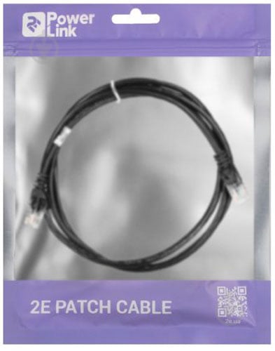 Патч-корд 2E Cat 5e,UTP,RJ45, 26AWG ,7/0.16 Cu, PVC 1,2 м черный - фото 3