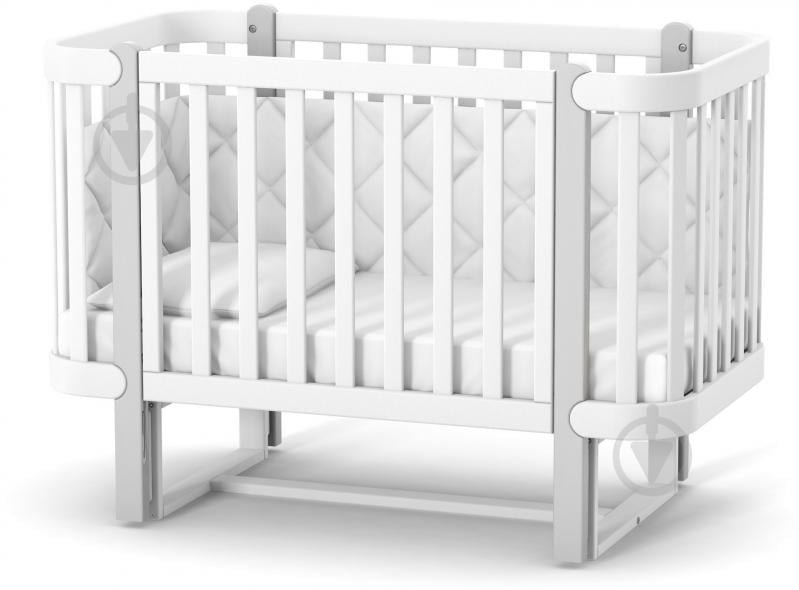 Кроватка детская Veres ЛД5 Монако бело-серый 05.3.1.211.17 - фото 1