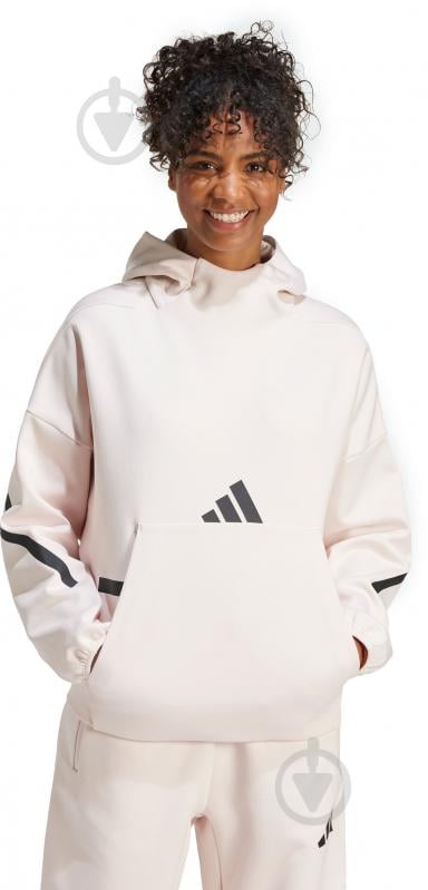 Джемпер Adidas W Z.N.E. OH HD JF4782 р.XL рожевий - фото 1