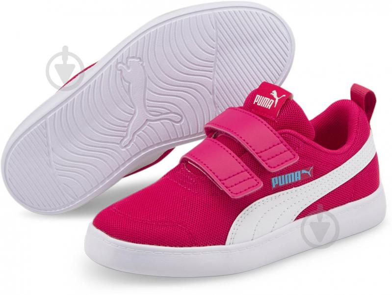 Кросівки для дівчаток Puma Courtflex v2 Mesh V PS 37175811 р.31 рожеві - фото 4
