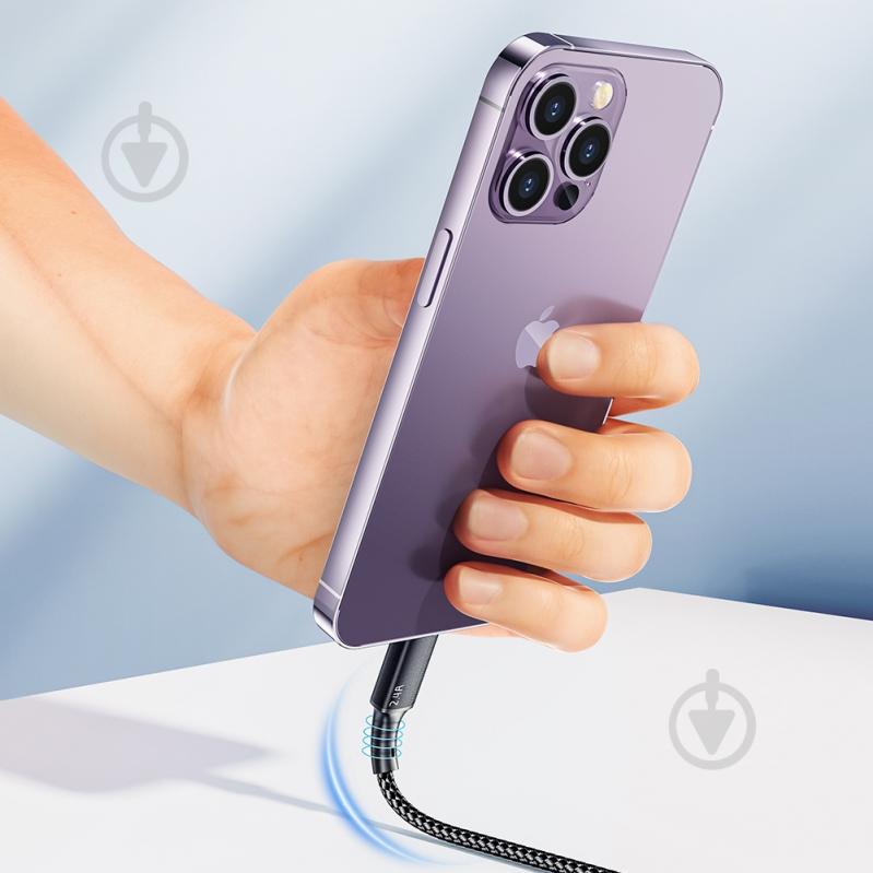 Дата-кабель Essager Simple 3 in 1 Micro+Type-c+Lightning 100W 1,2 м чорний (EXCMTL-JJ01-P) - фото 7 Дата-кабель Essager Simple 3 in 1 Micro+Type-c+Lightning 100W 1,2 м чорний (EXCMTL-JJ01-P) - фото 7