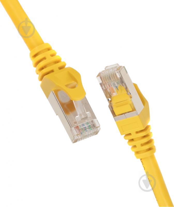 Патч-корд 2E PC6SFTPCOP - 020YLW Cat 6 / RJ45 / 27AWG 0,2 м желтый - фото 1