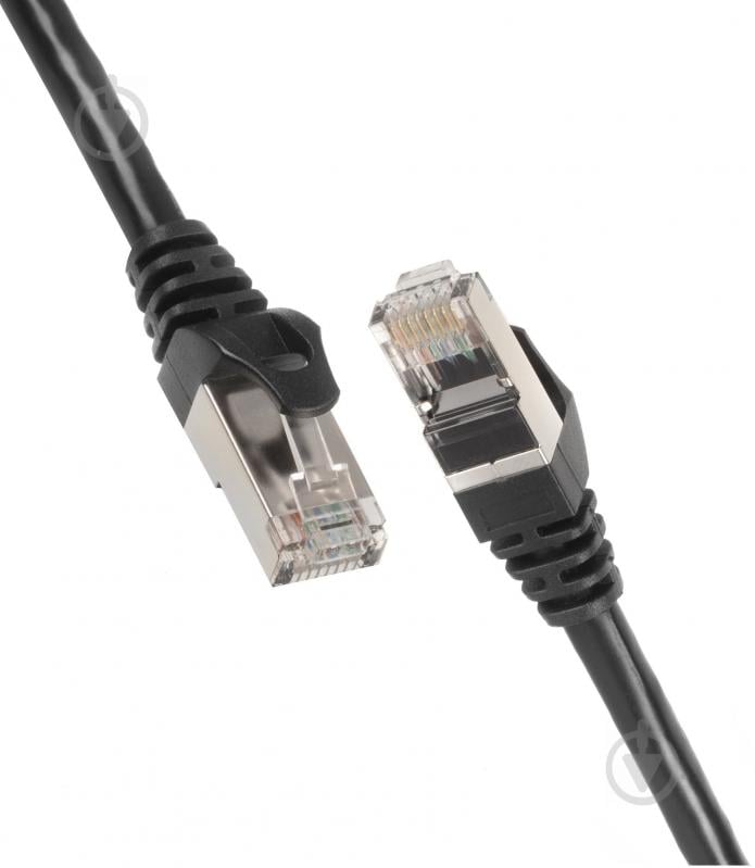 Патч-корд 2E Cat 6,S-FTP RJ45 4Х2 27AWG 7/0.14 Cu 2E-PC6SFTPCOP-100BK 1 м черный - фото 2