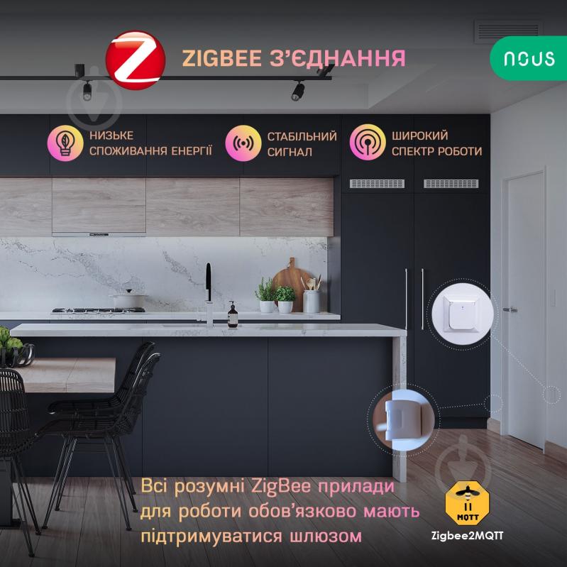 Умный датчик движения Nous E2 (ZigBee) белый - фото 2