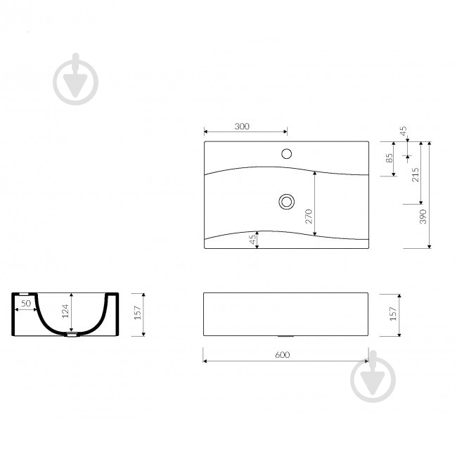 Умивальник Marmorin Iva - фото 2
