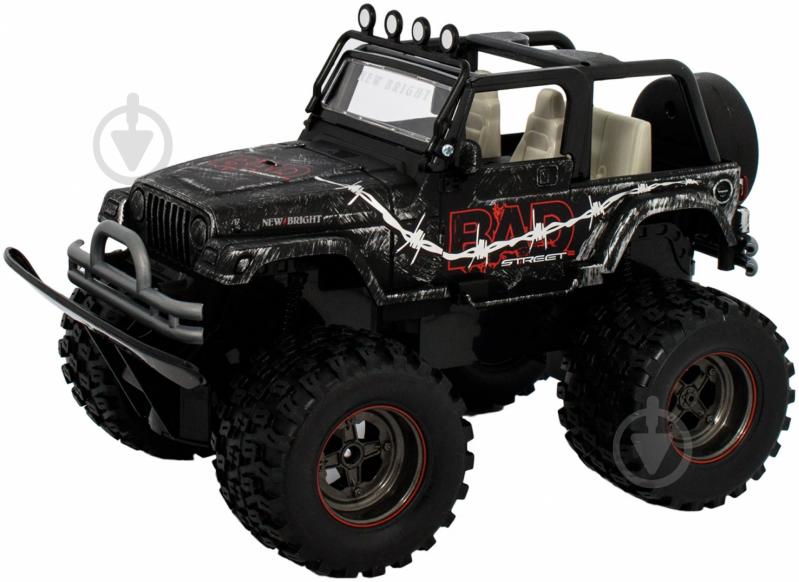 Автомобиль на р/у New Bright Bad Street Wrangler black 1:20 22099 - фото 1