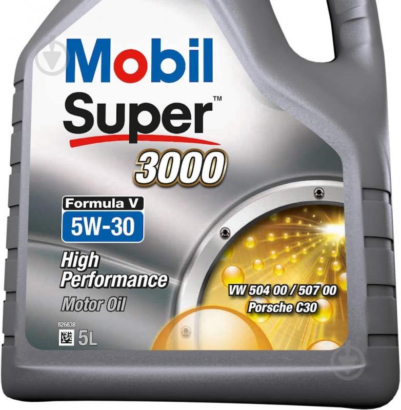 Моторне мастило Mobil SUPER 3000 FORMULA-V 5W-30 5 л (154447) - фото 4