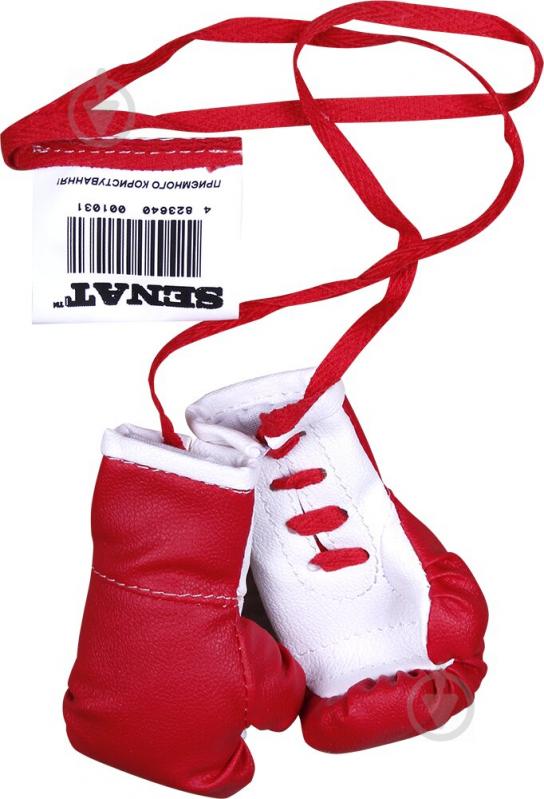Сувенірні боксерські рукавички SENAT 1031-r/wht