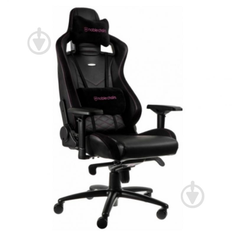 Крісло ігрове Noblechairs EPIC чорно-рожевий - фото 1