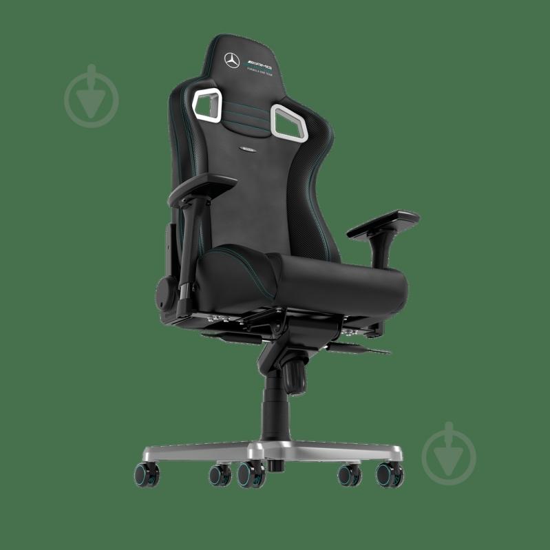 Крісло ігрове Noblechairs EPIC Mercedes-AMG Formula One Team чорний - фото 3