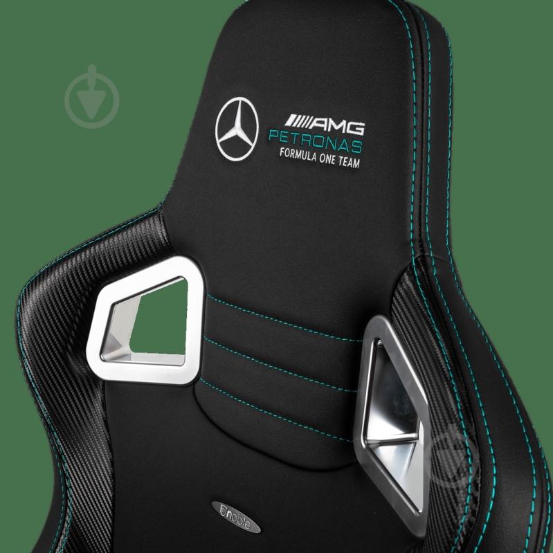 Крісло ігрове Noblechairs EPIC Mercedes-AMG Formula One Team чорний - фото 5