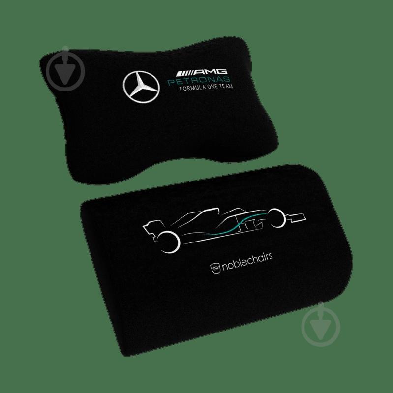 Крісло ігрове Noblechairs EPIC Mercedes-AMG Formula One Team чорний - фото 8