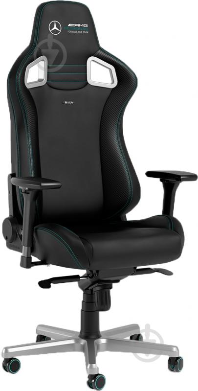 Крісло ігрове Noblechairs EPIC Mercedes-AMG Formula One Team чорний - фото 1