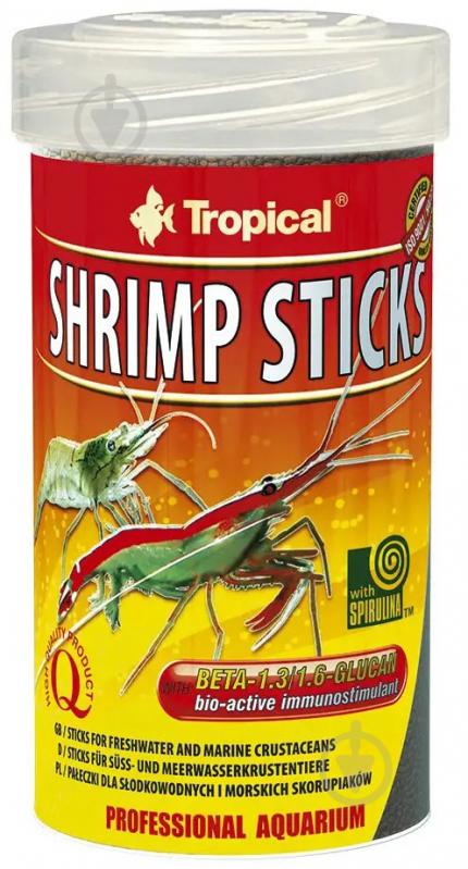 Корм Tropical сухий для креветок та раків в паличках Shrimp Sticks 100 мл 63363 - фото 1