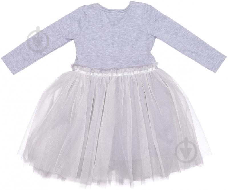 Платье Luna Kids р.116 серый меланж - фото 3 Платье Luna Kids р.116 серый меланж - фото 3