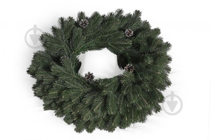 Венок из искусственной хвои Карпатский 0276 d510 мм - фото 1 Венок из искусственной хвои Карпатский 0276 d510 мм - фото 1