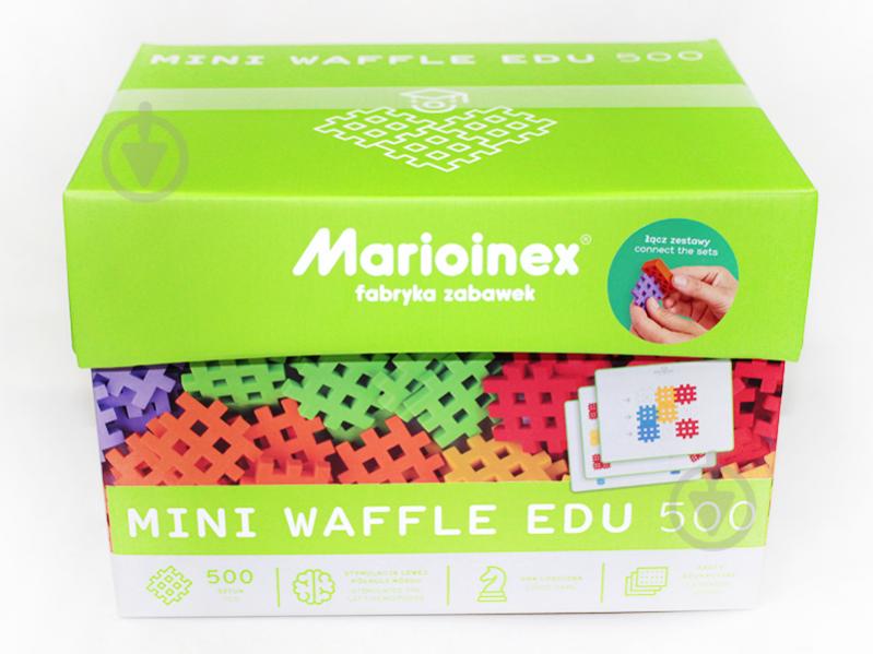 Конструктор Marioinex Mini Waffle Edu з картками 500 деталей 438969 - фото 1