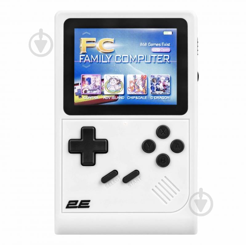Портативная игровая приставка 2E 16bit GB (2E16BPGB) white - фото 1 Портативная игровая приставка 2E 16bit GB (2E16BPGB) white - фото 1