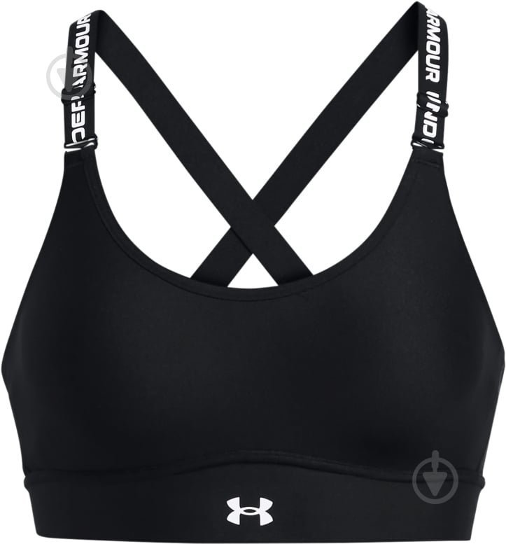 Бра Under Armour UA INFINITY MID 2.0 BRA 1384123-001 р.L-D/DD черный - фото 17