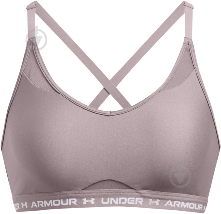 Бра Under Armour UA CROSSBACK LOW BRA 1386424-015 р.L бежевий - фото 9