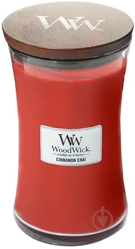 Свеча ароматическая Woodwick Large Cinnamon Chai 609 г - фото 1