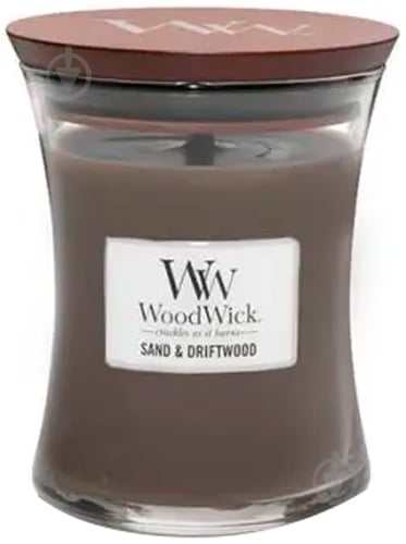 Свеча ароматическая Woodwick Medium Sand & Driftwood 275 г - фото 1