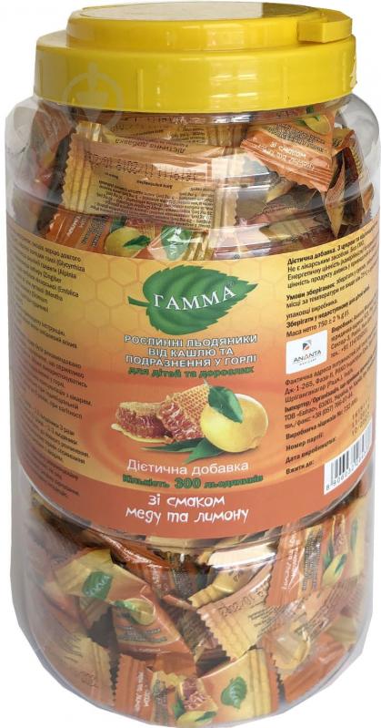 Гамма зі смак. мед-лимон. №300 у бан. льодяники - фото 1 Гамма зі смак. мед-лимон. №300 у бан. льодяники - фото 1