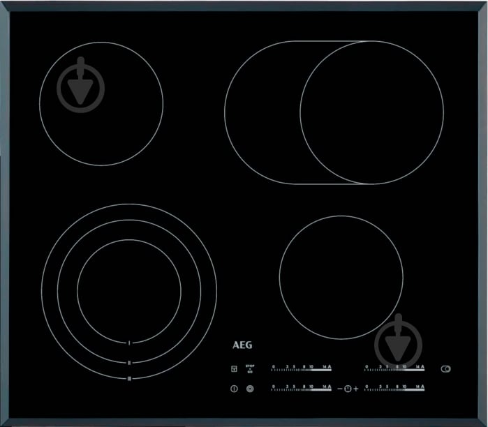 Варочная поверхность электрическая AEG HK65407RFB - фото 1