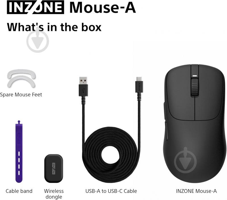 Игровая мышь Sony INZONE Wireless black (MSEG500B.E) - фото 14