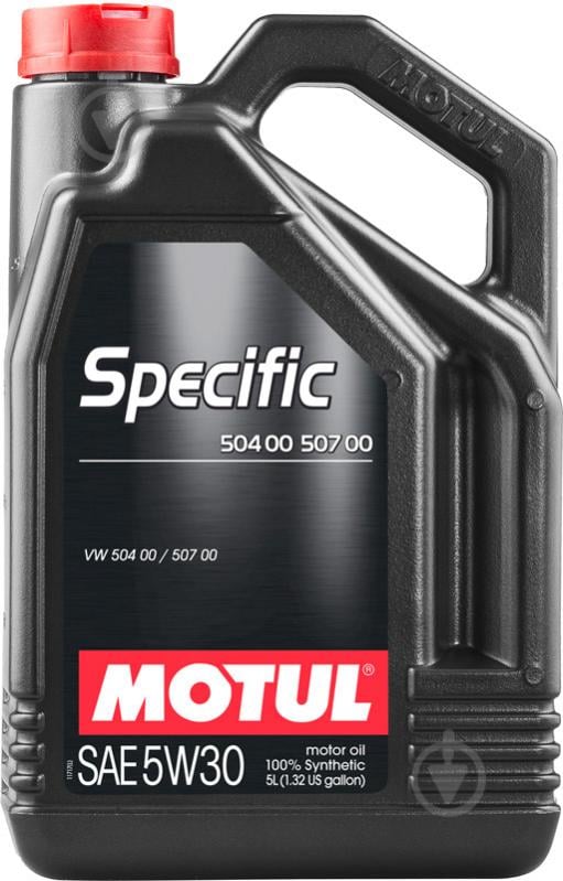 Моторное масло Motul Specific 504 00/507 00 5W-30 5 л (SPECIFIC 504/507 5W30 5L) - фото 1