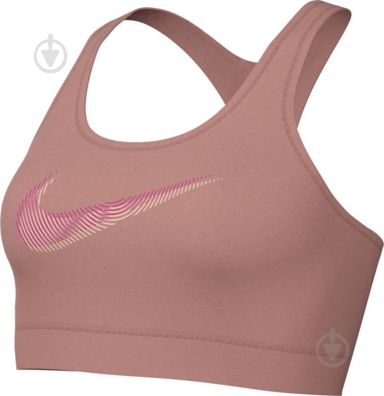 Бра Nike W NK DF SWSH PDED HBR BRA FB4124-618 р.2XL розовый - фото 7